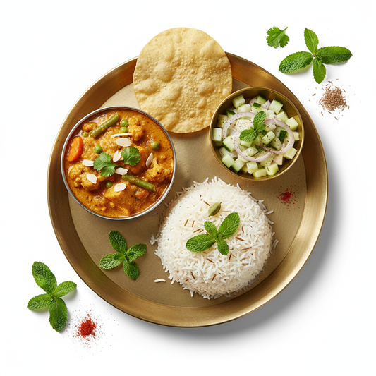 Mix Veg Korma with Jeera Rice