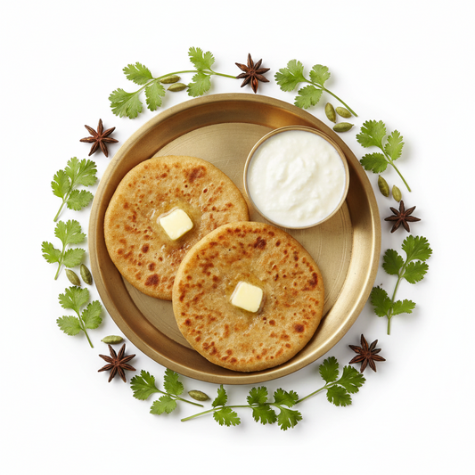 Aloo Paratha with Dahi