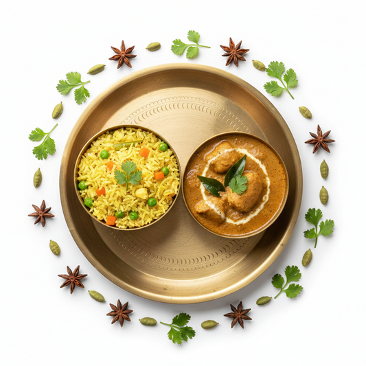 Fried Rice with Chicken Kurma